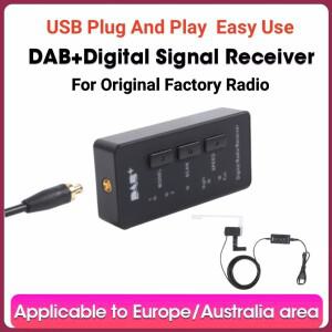 유럽 범용 용 USB 어댑터가있는 공장 라디오 DAB 안테나 모듈 디지털 + 튜너 수신기 스틱