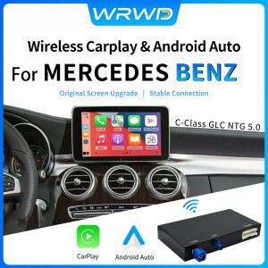 카플레이 네비게이션 carplay 벤츠 A CLA GLA W176 C 클래스 W205 GLC 2015 2018용 무선 CarPlay 안드로이드 오토 미러링크 에어플레이 카플레이 지원