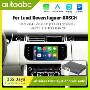 카플레이 네비게이션 carplay 랜드로버 호환 재규어 호환 레인지로버 이보크 디스커버리 5 XE XFL F 타입용 무선 카플레이 안드로이드 오토 레트로핏 키트 디코더 박스