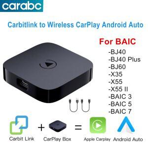 카플레이 네비게이션 carplay CARABC 카비트링크 스마트링크 바이크 BJ40 플러스 BJ60 X35 X55 II BAIC 3 BAIC 5용 무선 CarPlay 안드로이드 오토 간편 연결