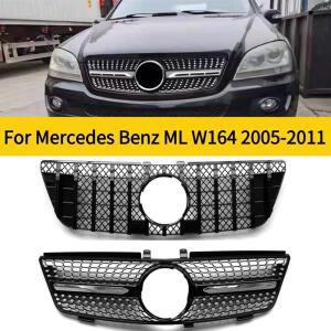 다이아몬드 스타일 전면 그릴 레이싱 메쉬 튜닝 액세서리 메르세데스 벤츠 ML W164 2005-2011 ML320 AMG GT