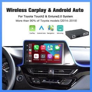 카플레이 네비게이션 carplay 2025 무선 카플레이 안드로이드 오토 토요타 호환 터치 2 엔튠 2.0 하이랜더 툰드라 시에나 프리우스 야리스 캠리 CHR 모듈 디코더