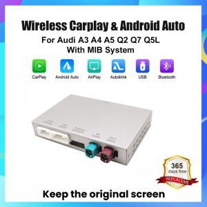 카플레이 네비게이션 carplay 아우디 호환 A3 A4 A5 Q2 Q7 Q5L 8V용 AUTOABC 무선 CarPlay 안드로이드 오토 인터페이스 에어플레이 미러링크 멀티미디어 카메라 지원