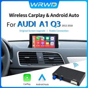 카플레이 네비게이션 carplay 아우디 호환 A1 Q3 2012 2018 2G/3G MMI HN RMC용 WRWD 무선 CarPlay 안드로이드 오토 에어플레이 미러링크 기능 박스