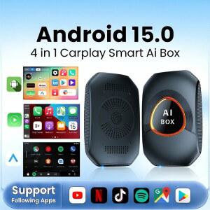 카플레이 네비게이션 carplay 안드로이드 15 카플레이 AI 박스 무선 카플레이 안드로이드 오토 지원 넷플릭스 유튜브 폭스바겐 호환 토요타 호환 마쓰다 현대 호환 포드 하발 GMC 아우디용
