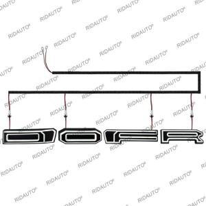 화이트 LED 발광 라이트 4자 글자 튜닝 랩터 그릴 레인저 2015-2021 T7 T8 DIY