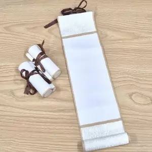 서예작품 전시용 족자 37×10cm 백색 무지 캘리그라피 창작 공예 작품 제작