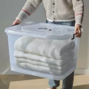 플라스틱 투명 70L 이불 120L 보관함 90L 이사짐박스 정리 대형 옷 장난감