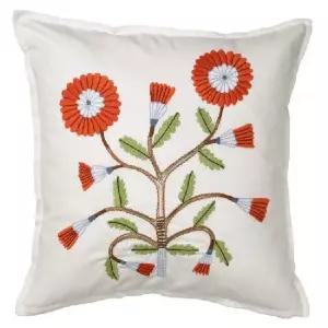 이케아 FACELIOR 파셀리오르 꽃모양 자수 쿠션커버 50x50cm 쿠션덮개 베개커버 소파쿠션 베개피