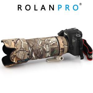 카메라용 렌즈 후드 캡ROLANPRO 방수 렌즈 위장 코트 레인 커버 캐논 EF 70-200mm IS 보호 슬리브 접이식