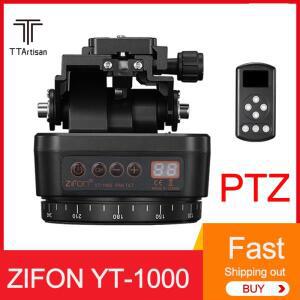 초경량 비디오헤드ZIFON YT-1000 자동 파노라마 헤드 원격 제어 팬 틸트 비디오 삼각대 폰 용 안정기