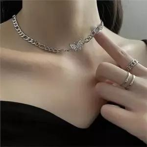 초커 여성 레이어드 목걸이 펜던트 여성 나비 목걸이 데일리 심플 여성나비초커목걸이