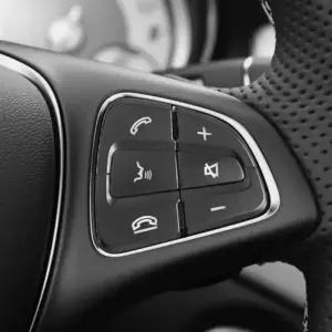 GLA CLA GLE GLC GLS CLS W205 W253 C200L용 자동차 스티어링 휠 컨트롤 메뉴 스위치 버튼 커버 트림