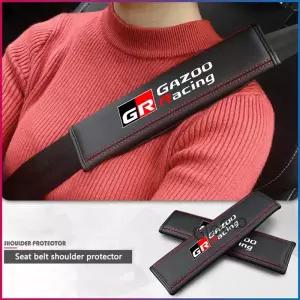 2PCS 자동차 어깨 패드 GR 스포츠 가즈루 레이싱 야리스 86 코롤라 힐럭스 수프라 CHR 인테리어 액세서리