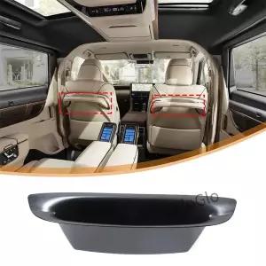 ta Alphard Vellfire 40 시리즈 ABS 블랙 카시트 보관함 시트 홀더 트레이 주최자 자동차 액세서리