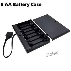 휴대용 USB 배터리 케이스 미니 전원 공급 박스 8 AA 홀더 온오프 스위치 커버 12V LED 스트립 라이트용