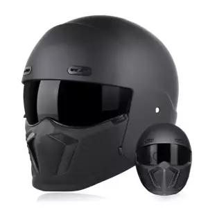 레트로 오토바이 헬멧 모듈러 풀 페이스 분리형 Capacete De Moto 사계절 DOT 승인