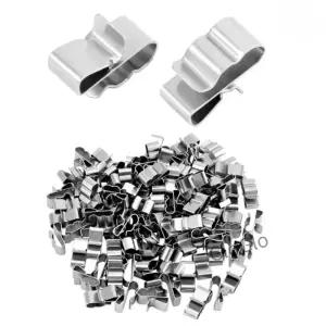 50Pcs 2x6mm 스테인레스 스틸 케이블 트레일러 용 태양 패널 와이어 클립 PV 배선 보트 클램프 주최자