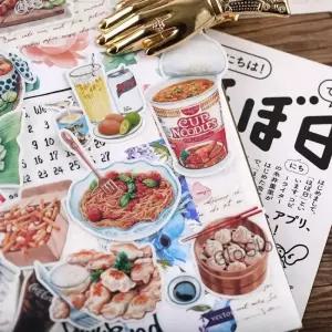 귀여운 핸드북 데 스티커 주변 재료 홈메이더 팩 일기 사진 앨범 22 개