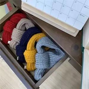 따뜻한 강아지 니트 목도리 보온 반려견 겨울 머플러 산책 패션