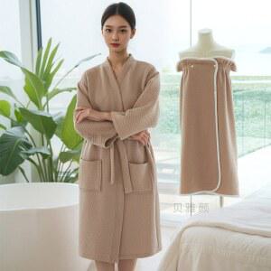 골프 목욕 가운 호텔 속건 수건 라운딩 따뜻한 두꺼운 슈퍼 남성 55kg 루즈 리프
