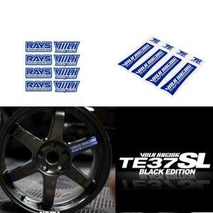 8개/시트 TE37SL 레이싱 휠 허브 호환 스티커 16개 드리프트 자동차 장식 이고  DIY