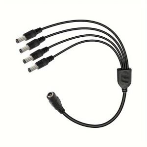 DC 전원 분배기 케이블 1 암 - 2/4/8 수 Y자형 어댑터(12V 출력 포함) 카메라용 5.5mm x 커넥터