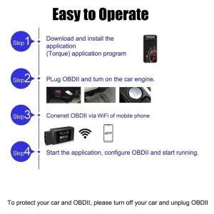 ELM327 와이파이 OBD2 진단 스캐너 V1.5 자동차 코드 리더 엔진 결함 감지기 도구 안드로이드 호환 iOS PC
