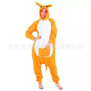동물잠옷 폴라폴리스 캥거루 동물 캐릭터 올인원 잠옷 긴팔 커플 쇼 심쿵신상