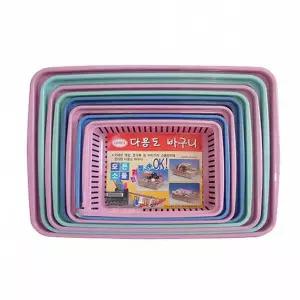 수앤서A3 아세아 정리용바스켓 다용도바구니 소품 6호 문구 정리용플라스틱바스켓 정리용바구니 생활