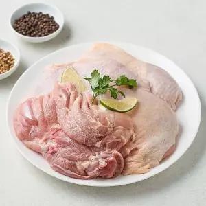 [미식예찬] 국내산 닭정육 닭다리살(냉장) 1kg+1kg