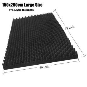 방음스펀지 패드 흡음재 방진 1PC 대형 150X200CM 계란 두께 흡수 방음 어쿠스틱 패널 사운드 스튜디오 23 상자 55CM