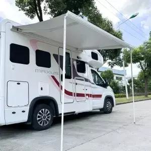 알루미늄 합금 프레임 방부 두꺼운 프로파일 비닐 패브릭 측면 장착 모터홈 카라반 RV 어닝