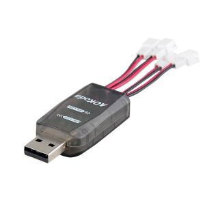 AOKoda 마이크로 USB 배터리 충전기 RC 헬리콥터 비행기 장난감 드론용 1S LiPo LiHv 4.2V 4.35V 지원 CX40