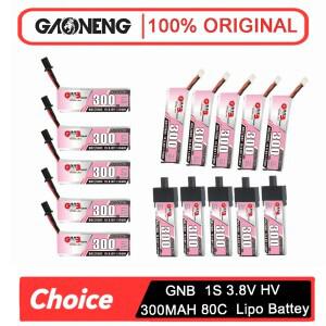 5PCS GAONENG GNB 1S 3.8V 고전압 HV 300mAh 리포 배터리 미니 소형 쿼드 FPV Emax NanoHawk 드론용 PH2.0/