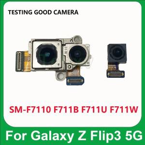 호환 갤럭시 호환 Z 플립 3 5G F711B 전면 후면 메인 와이드 카메라 모듈 플렉스 케이블 용 좋은 Flip3