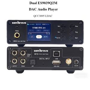 듀얼 ES9039Q2M HiFi 오디오 디코더 DSD256 384K/24Bit 무손실 블루투스 5.4 QCC3095 XMOS316 USB 동축 광