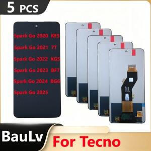 테크노 스파크 고 2020 LCD 디스플레이 터치 스크린 BF6 BF7 POP 7 KE5 BG6 7T  5개/로트