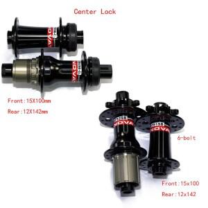 노바텍 자전거 허브 D791SB 6볼트 센터락 프론트 15x100mm 리어 12x142mm J-벤드 디스크 브레이크 MTB