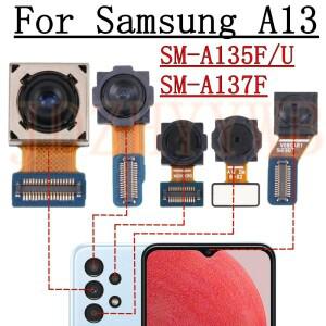 호환 갤럭시 호환 A13 정면 셀카 와이드 백 메인 50 MP 카메라 모듈 플렉스 케이블 용 전면 후면
