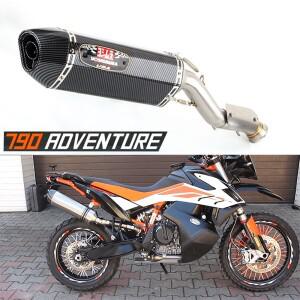 790 어드벤처/R 890 ADV 800MT용 슬립온 요시무라 배기 시스템 링크 파이프 모토 머플러 DB 킬러