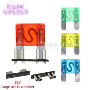유리관퓨즈 휴즈 5PCS MAX LNSER 차량용 PCB 삽입 자동 퓨즈 보드 대형 안전 보트 홀더 클립 32V