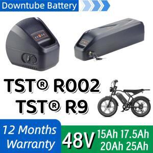 48V TST R002 R9 20인치 1500W 풀 서스펜션 모페드 스타일 전기자전거 15Ah 20Ah 다운튜브 배터리