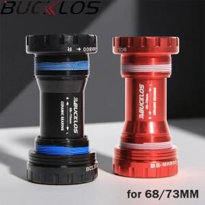 BUCKLOS 세라믹 베어링 BB68 자전거 바텀 브래킷 (시마노 BSA 68 나사산 BB 68/73 24mm MTB 로드 바이크 크