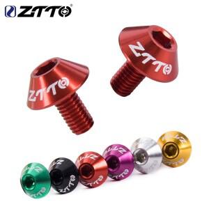 ZTTO 알루미늄 합금 M5x10mm 나사 블랙 레드 퍼플 골드 그린 M5 볼트 자전거 병 케이지 초경량 육각 알렌