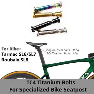 SL6/SL7/ROUBAIX SL8 탄소 도로 자전거 시트포스트 사용을  경량 9.3g TC4 티타늄 합금 잠금 볼트