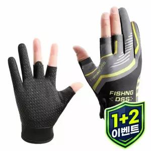 [1+2] 남자를위한 고품질 낚시 장갑 여름 도로 하위 선 스크린 및 안티 슬립 얼음 실크 통기성 얇은 세