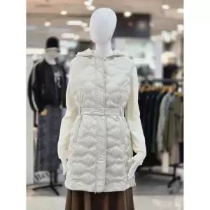꼼빠니아행복한후드 벨트 경량패딩 베스트 조끼 CAFW0WHV010
