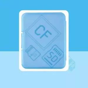 SD 카드 보관함 케이스 6mm 블루 수납