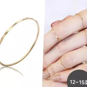 (올핀)14K GOLD 컷팅 실 반지 (12~15호) 데일리 여성반지